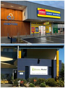 shop at the nelson junction, stay at Greens Motel